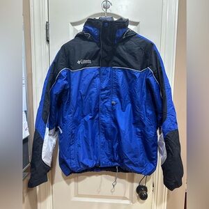 Men’s Royal Blue Columbia 3 in 1 Snow/Ski Jacket Size Large